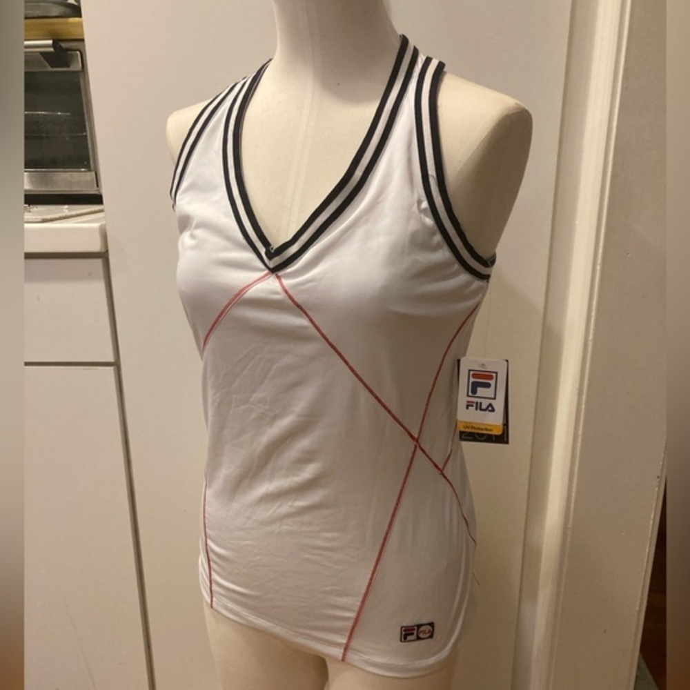FILA Tennis Tank 100th anniversary  White, Blue, Red  L NWT